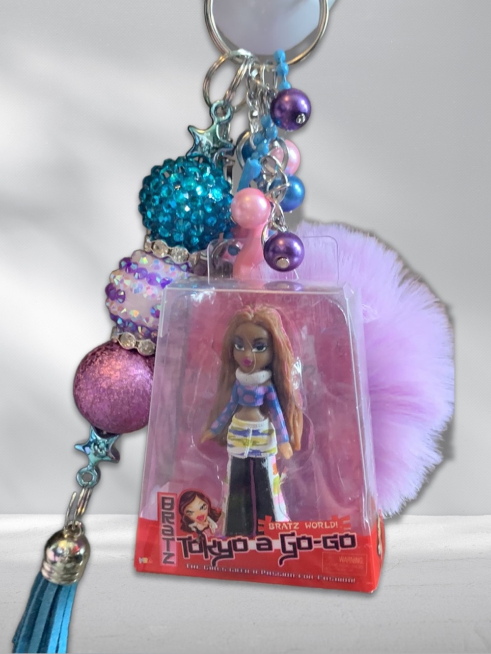 Mini Bratz Doll Bag Charm Keychain